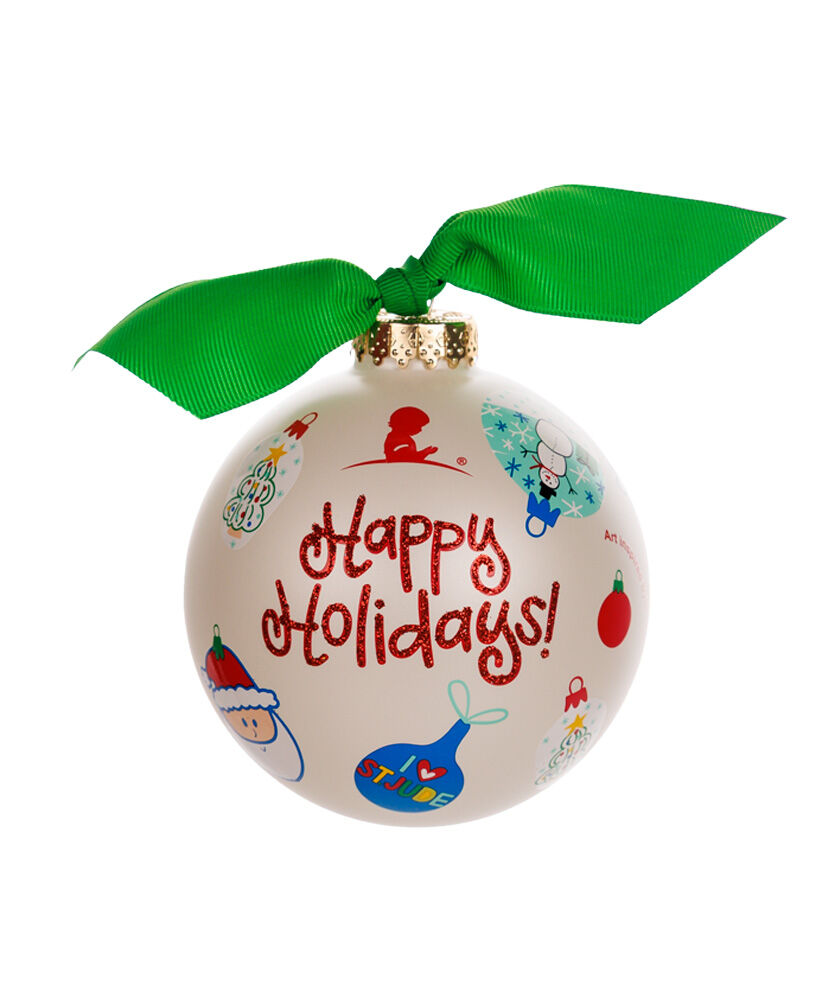 Happy Holidays St. Jude Coton Colors Ornament